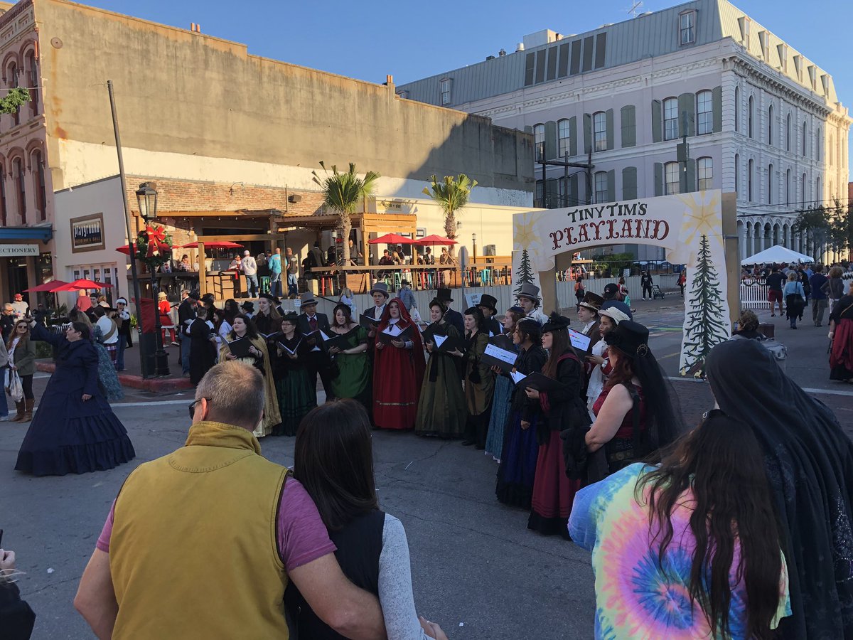 KPHS Madrigal Singers #caroling at Dickens on the Strand in Galveston! <a href="/HumbleISD_KPHS/">Kingwood Park HS</a> <a href="/kparkchoir/">KPHS Choir</a>