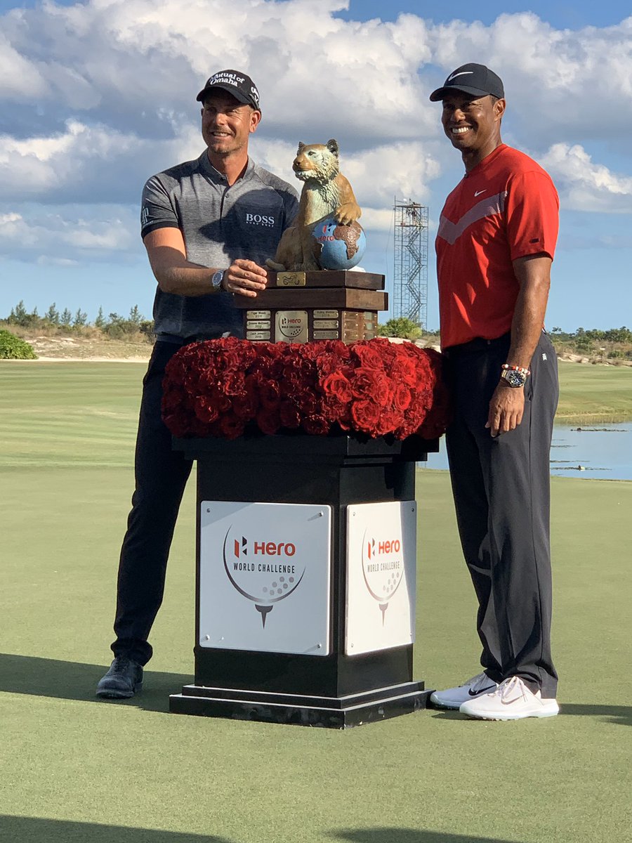henrikstenson's tweet image. Thanks @tigerwoods for the invitation and thanks to @tgrliveevents for a great week. Now I have my own 🐯 to cuddle with ! #HeroWorldChallenge