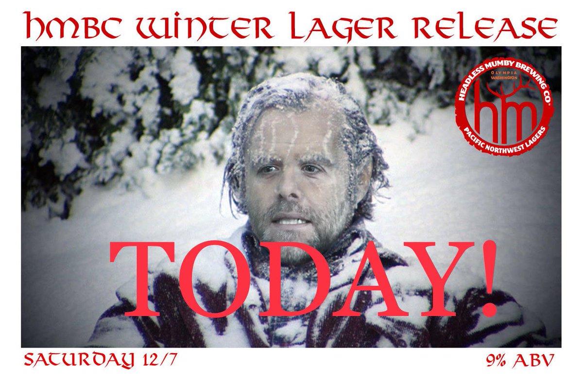 Today is the day we release our new seasonal: Winter Lager.