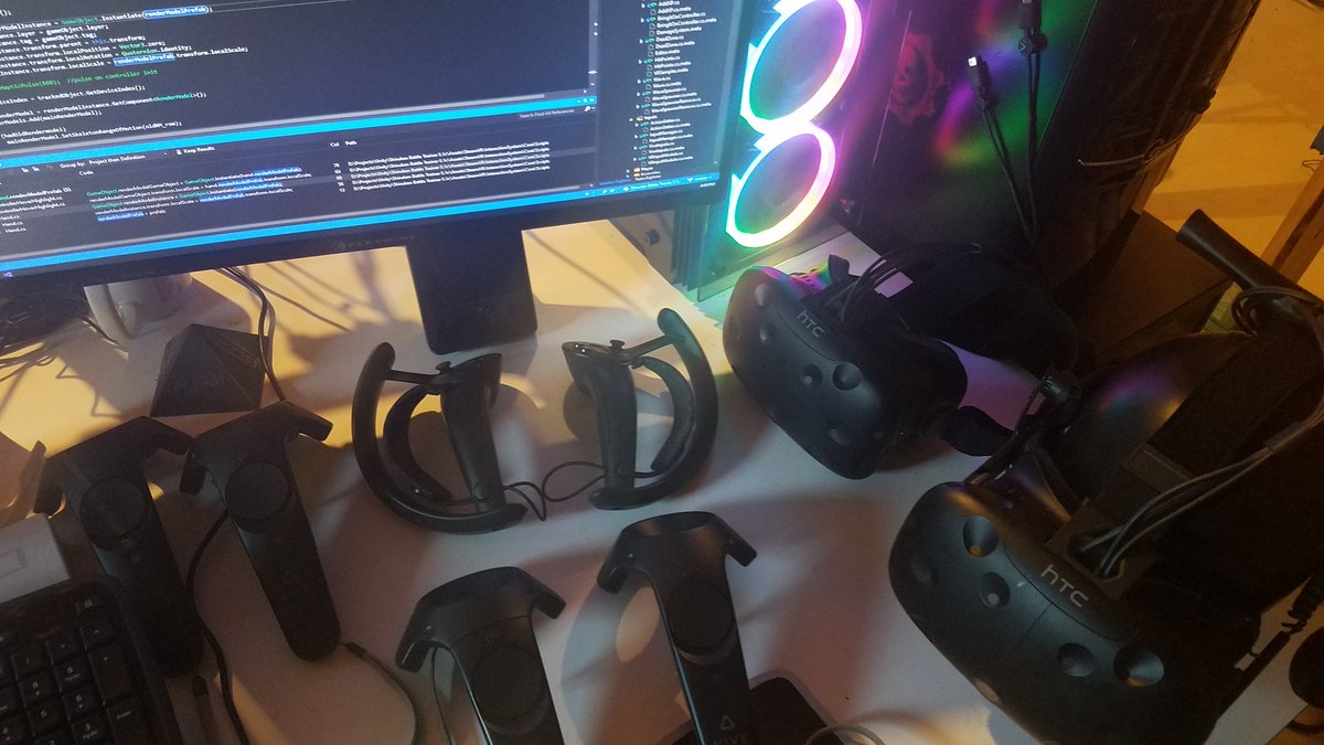 ahairgrow's tweet photo. Got sum serious biz going on right ch'ere. 

#shirukenbattletrainer #madewithunity #unity3d #madewithplaymaker #vr #virtualreality #steamvr #htcvive #valveindexcontrollers #vivewirelessadapter #technology #oculus #indiegamedev #screenshotsaturday https://t.co/u4M1XS4C25