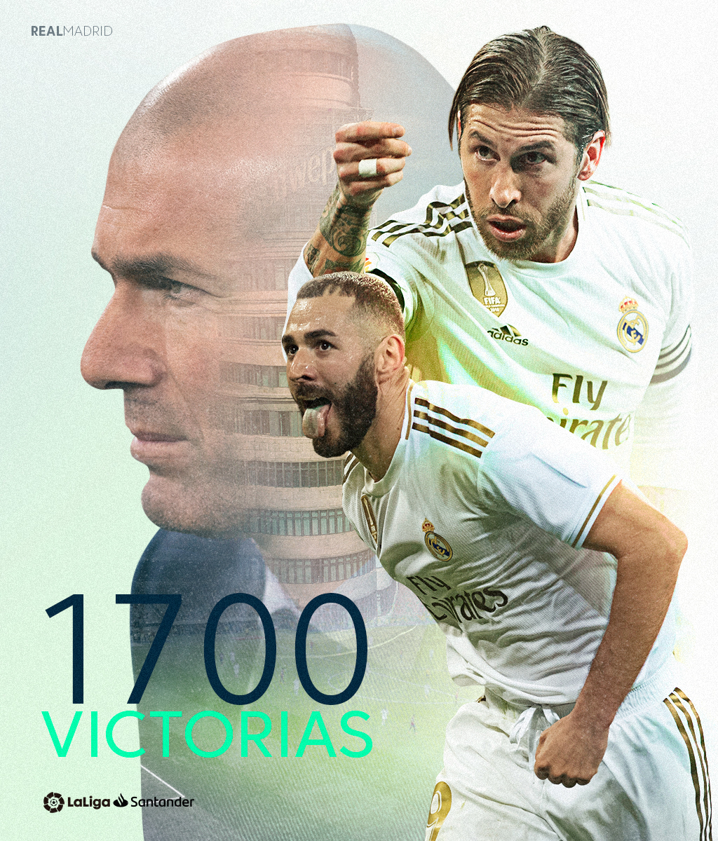 💫💜 HISTORIA 💜💫

¡El <a href="/realmadrid/">Real Madrid C.F.</a> es el primer equipo que alcanza las 1⃣.7⃣0⃣0⃣ VICTORIAS en #LaLigaHistory!