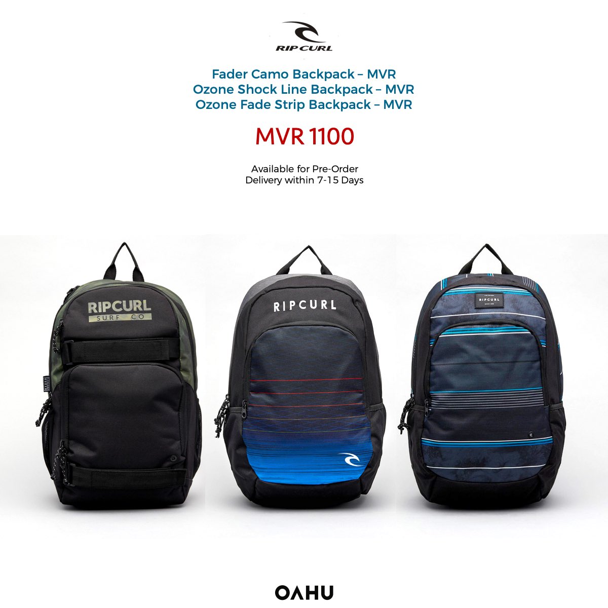 Oahu_MV's tweet photo. It’s time to order for your Backpacks again. 
Visit our Facebook Page to see all designs available for Pre-Order. 
Delivery within 7-15 Days.
Or visit our store to see the designs available now. https://t.co/QpCzUWOBvp