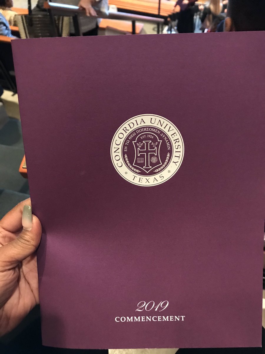 CortnieDeNise's tweet photo. Celebrating my sisterโs graduation with her Masterโs Degree from Concordia University!!!๐๐ #CTXGRAD19 https://t.co/JjZlaS5CEh