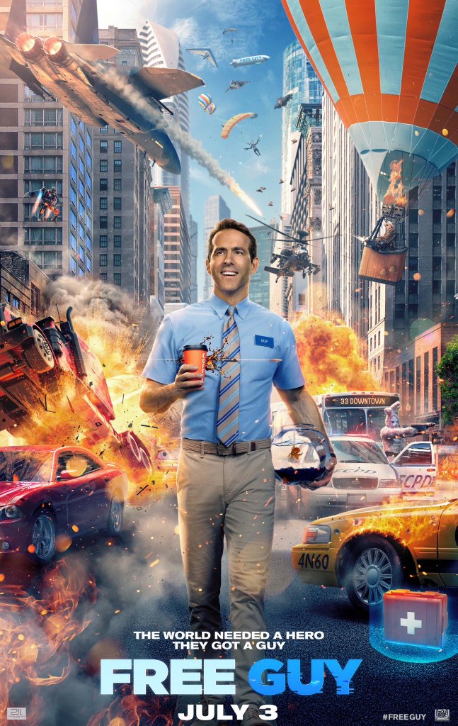 Free Guy Trailer & Poster Featuring Ryan Reynolds