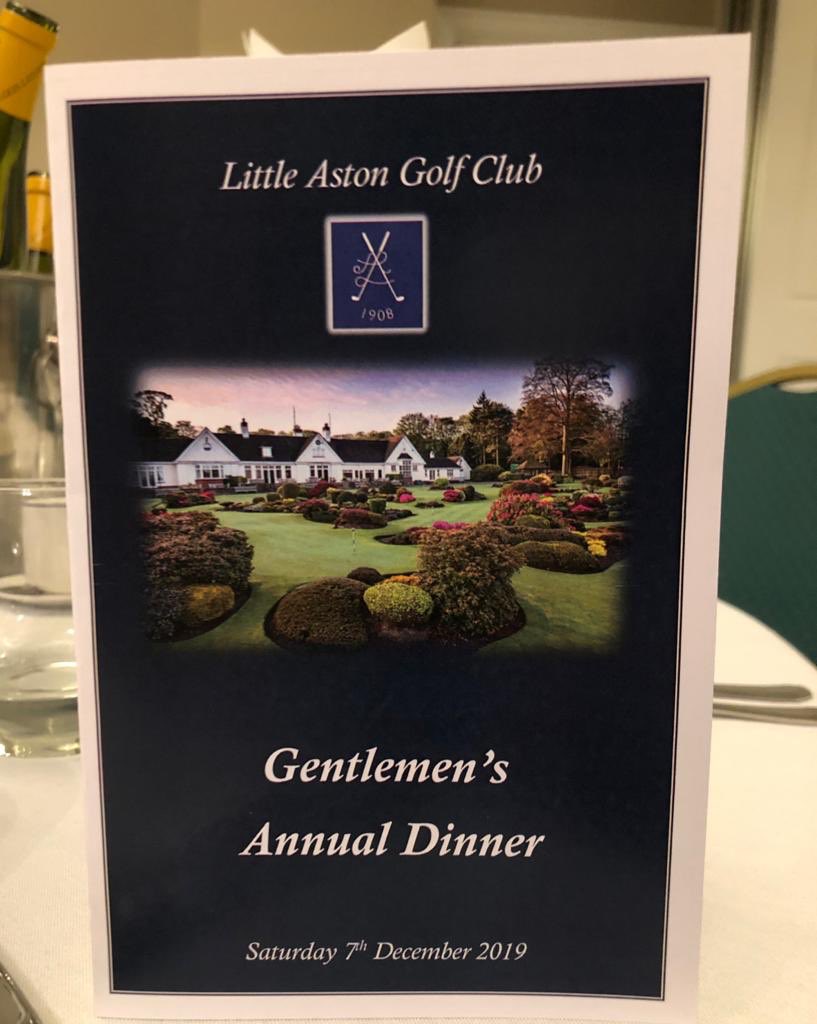 LittleAstonGolf's tweet photo. The scene is set for this year’s Annual Gentleman’s Dinner - first official event of our new Captain Simon Pettit @pettit_mr - here’s to a great evening and congratulations to all that have won silverware. #golf #christmas #team #friendship @iainburnsgolf @JonWood3 @Richardmeek https://t.co/f7B0Z5GZ8n