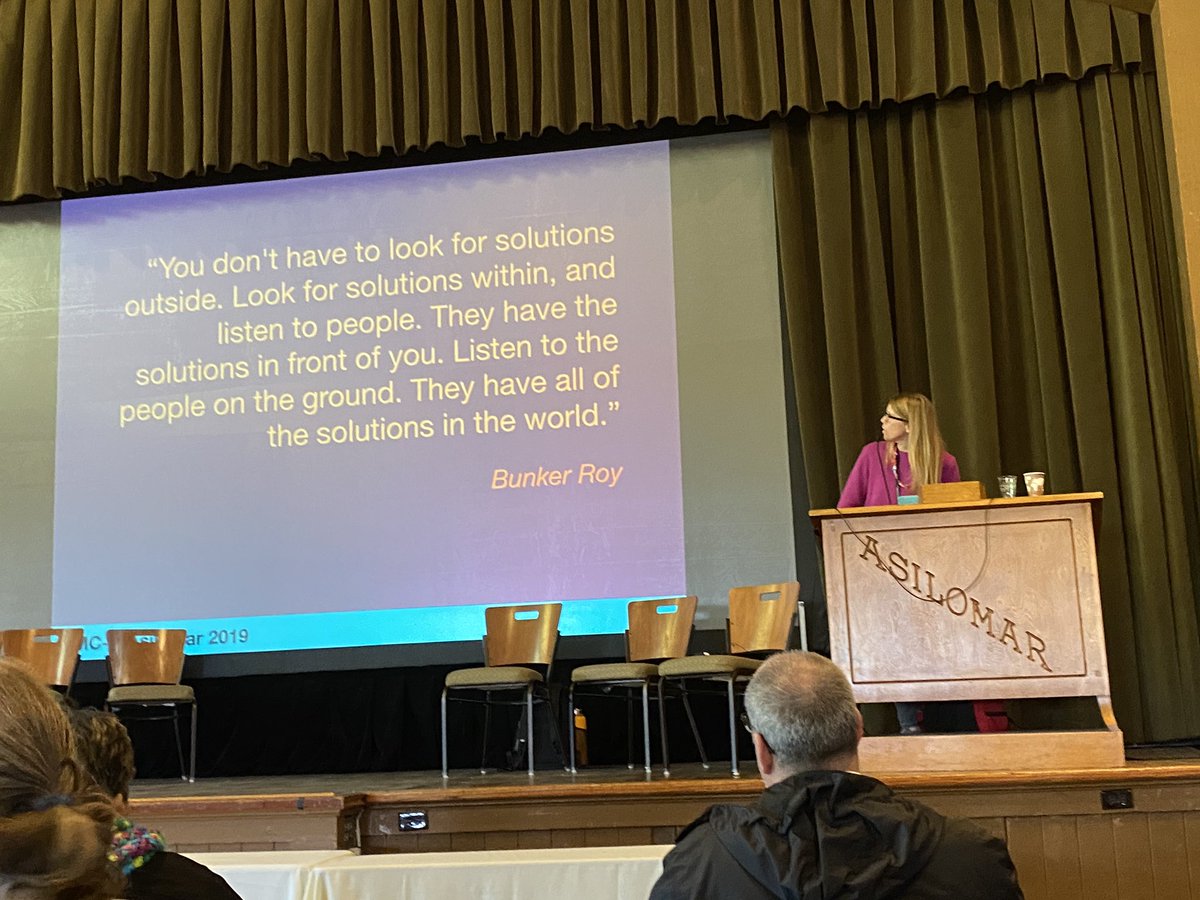 On serving students, on serving teachers with Asilomar 2.0:
“Look for solutions within, and listen to people.” #CMCmath