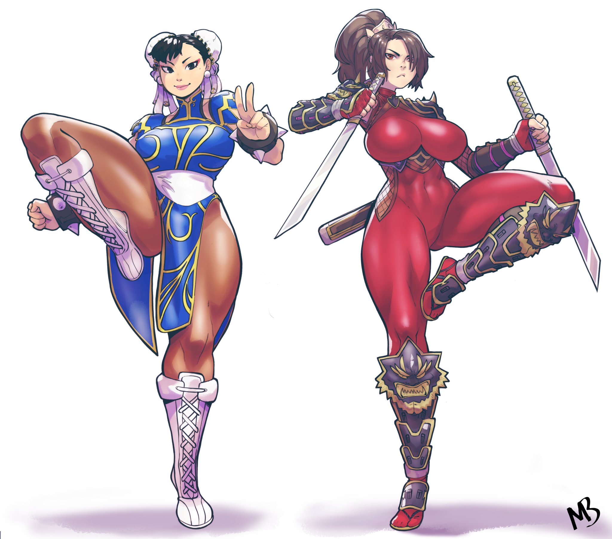 Commission for Alex D. Chun Li in a modified original costume with bits of ...