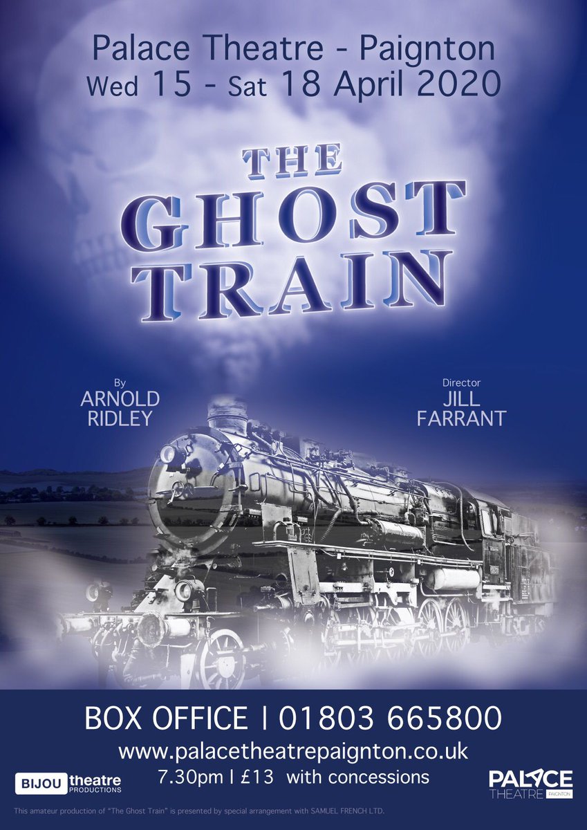 Are you looking for the perfect Christmas gift for the fan of a haunting thriller? Why not join us for The Ghost Train by Arnold Ridley, <a href="/theatrepaignton/">Palace Theatre Paignton</a>, 15-18 April 2020, you can book online:  buff.ly/2BNgh4S #theatre #paignton #torbay #devon