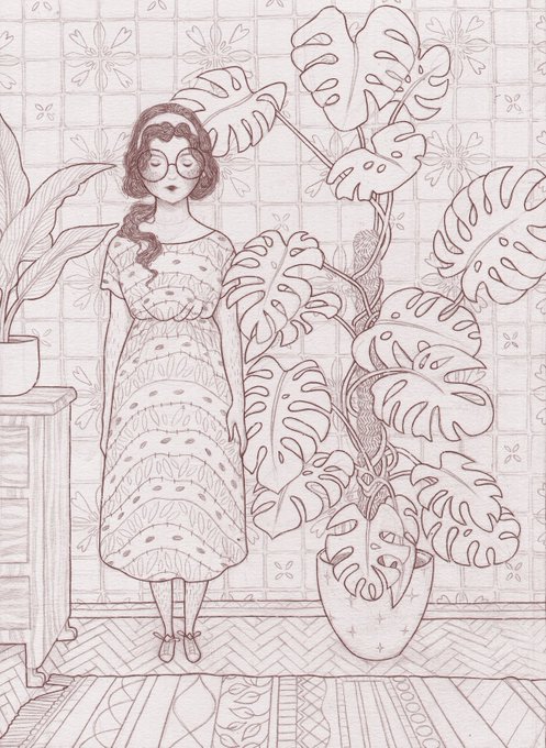 The original drawing with pencils and ink pens on paper :) 