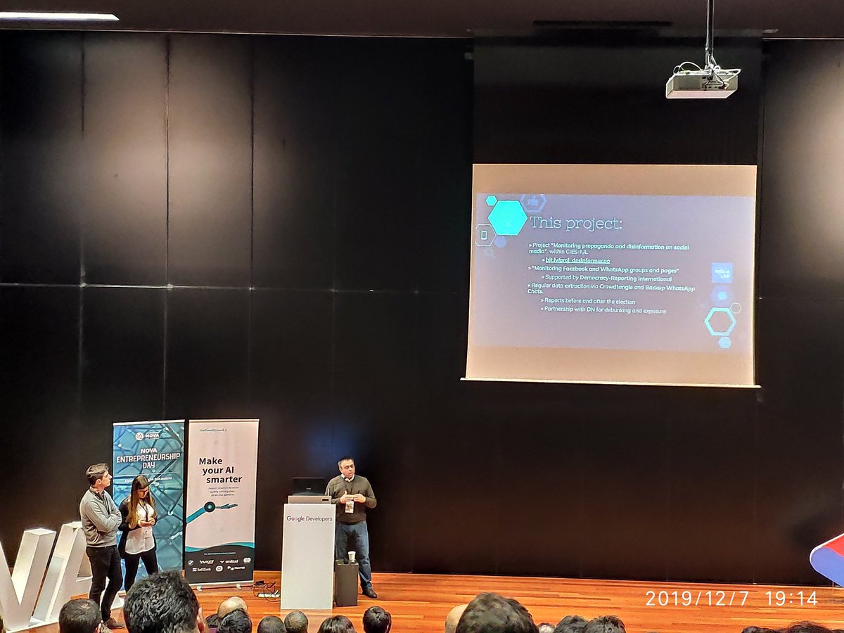 iratxegs's tweet photo. Last session of the day, about fighting disinformation during elections. 
#VOSTday #devfest19 #DFLX https://t.co/ogWXFSP1f0
