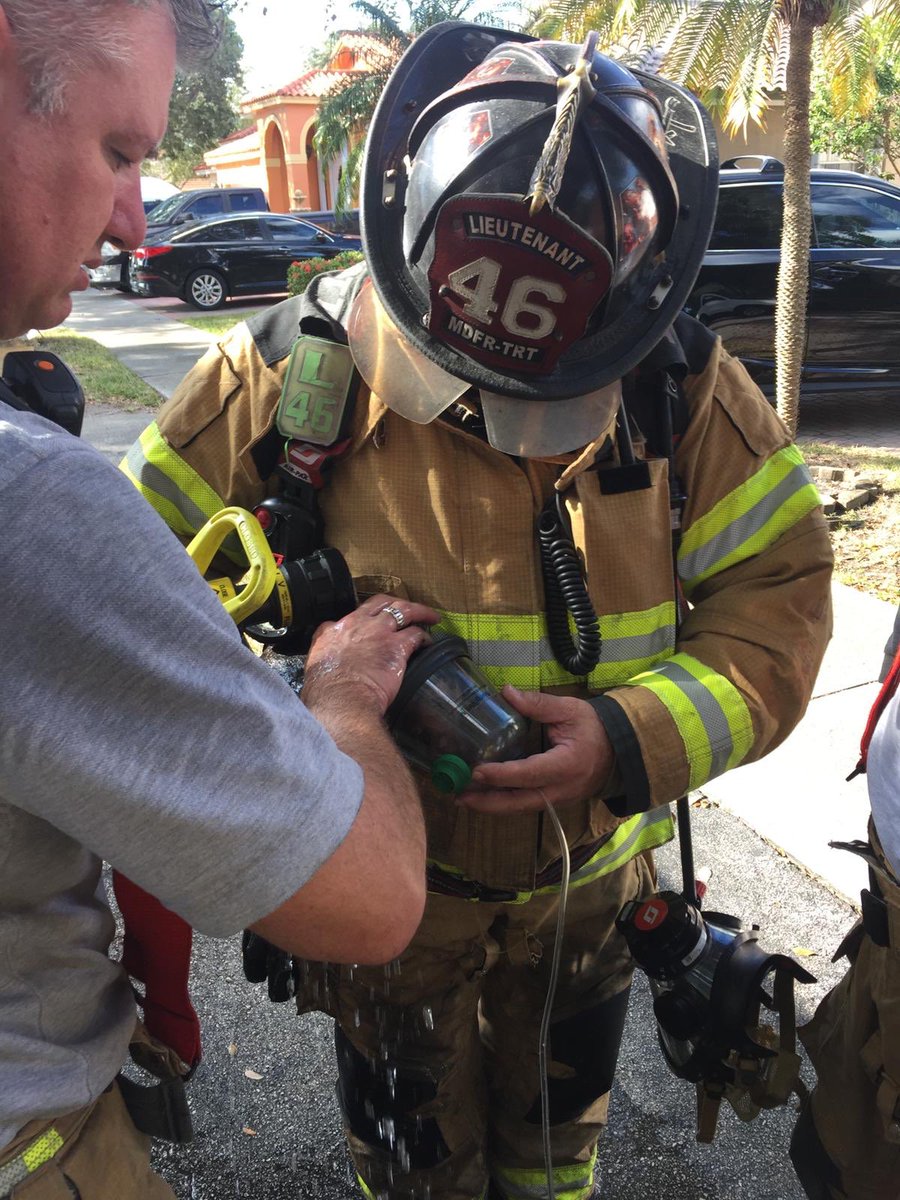 MiamiDadeFire's tweet image. Just after 1:30 p.m. on Friday, #MDFR responded to a #FirstAlarm house fire near NW 89 Ave &amp;amp; 153 Terr. Crews were able to quickly place the fire #UnderControl and rescue a 13 yr. old Yorkie from the home. 

Full story: bit.ly/2PmVyez