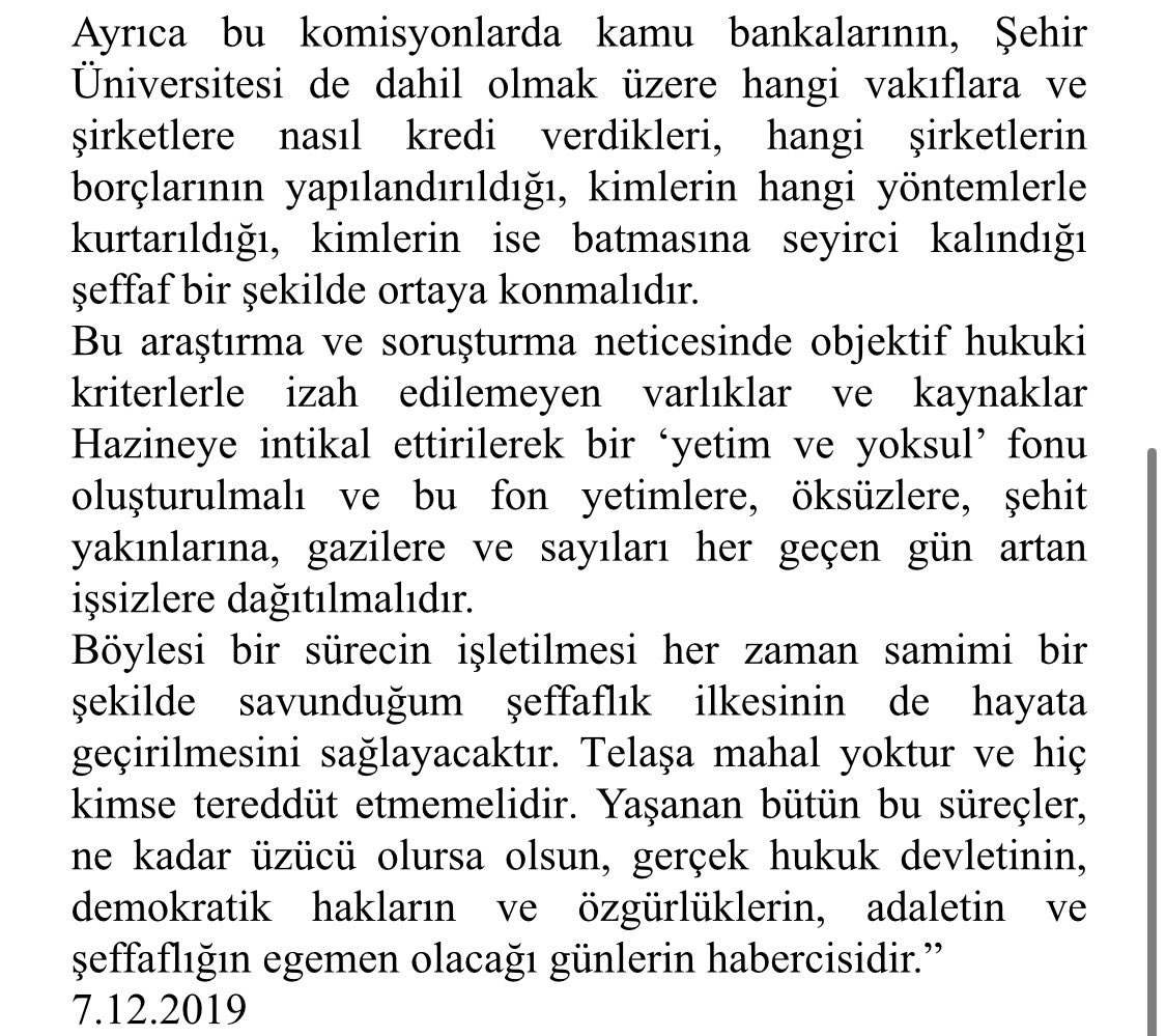 İstanbul Şehir Üniversitesi arazisine ilişkin asılsız ithamlara dair...