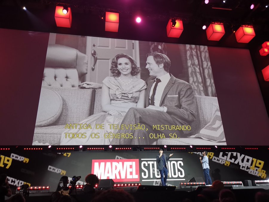 wegonegeek's tweet photo. Stills from 'WandaVision' and 'The Falcon and the Winter Soldier' were shown at #CCXP19 

Source: @omelete 
#wegonegeek https://t.co/58AMa0hox2