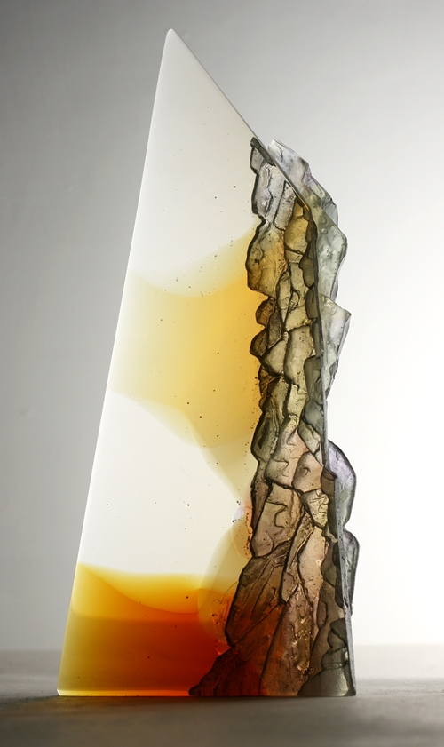 A couple of my cast glass pieces, now on show @ London Glass Blowing, until 24th December.