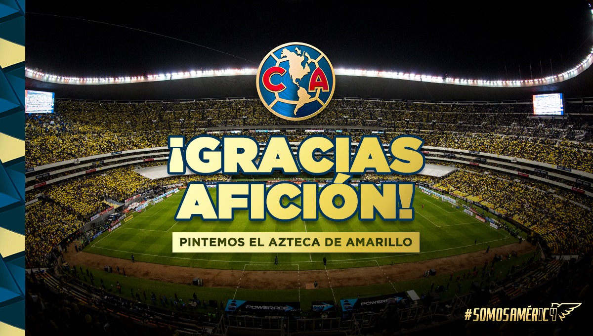 ClubAmerica's tweet photo. 🚨 𝘽𝙊𝙇𝙀𝙏𝙊𝙎 𝘼𝙂𝙊𝙏𝘼𝘿𝙊𝙎  𝙋𝘼𝙍𝘼 𝙇𝘼 𝙎𝙀𝙈𝙄𝙁𝙄𝙉𝘼𝙇 𝘿𝙀 𝙑𝙐𝙀𝙇𝙏𝘼 🚨
👏👏¡Gracias afición!
🟡 ¡Este domingo TODOS de amarillo! 🟡
Juntos haremos vibrar el 🏟 Azteca https://t.co/gXzeZJIh01