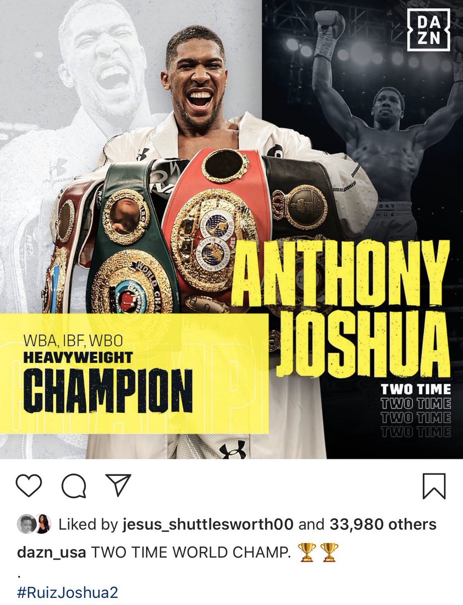 DrivenProfessor's tweet image. What a fight?! Boxing skill, technique, discipline and sticking to the mandated plan was truly utilized to get that win! Congrats  AJ! 🧠#Pureboxing #Stickandmove #Renewedchamp #Twotime🏆🏆

instagram.com/p/B5ycXuCliia/…