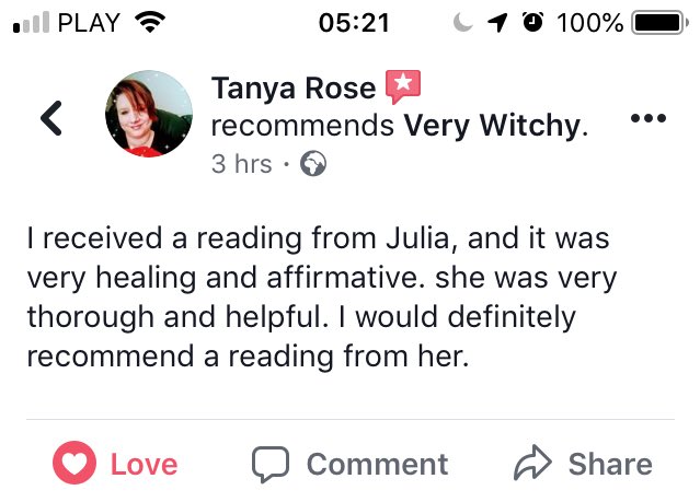 very_witchy's tweet photo. Sharing clients love 💕 
#verywitchy #tarot #tarotreading #review #clients #feedback #clientslove #tarotreader https://t.co/6FXGRWMRsH
