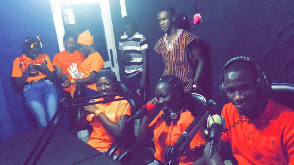 OfNja's tweet photo. Educating  the  public on Activism Against Gender- base Violence. 
Venue: Radio Mark
Location: Wa https://t.co/ufapWSy4KM