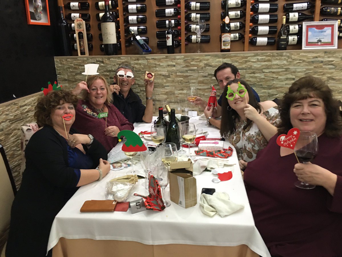 Impamark's tweet image. 2019 Impamark #ChristmasBash! First, we had a lovely meal Friday evening with some super Secret Santa gifts. Today, we did in a Sherlock Holmes v Moriaty #EscapeRoom followed by a paella lunch. Now time to chill with some drinks &amp;amp; games to end a lovely, fun and festive weekend🎄