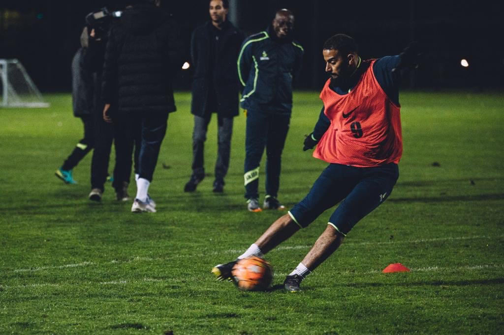 coupedefranceCA's tweet photo. Entraînement au CNF Clairefontaine à la veille du Match de Rêve @intermarche de l’ES Nanterre ! https://t.co/0x0jTmSusk