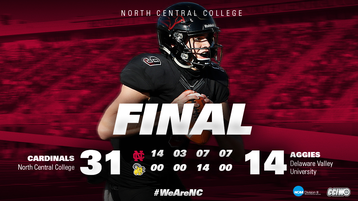 NCC_Athletics's tweet image. Cardinals win 31-14! NCC Cards will advance to the semifinals! #WeAreNC #d3fb