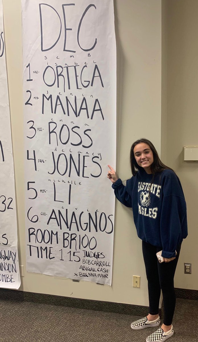 Moving onto SEMIFINALS at Bradley are Noah for informative and DeLaney for declamation 👏👏 #ForTheFamily <a href="/Northmen_OPHS/">Oak Park High School</a>