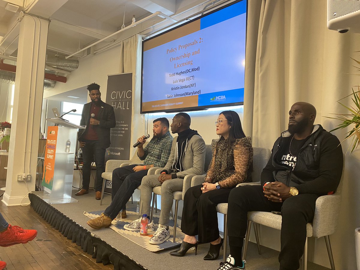 Black and Brown #cannabusiness entrepreneurs sharing insights about the #cannabisindustry at the #MCBA #tristateequityconference #diversityincannabis