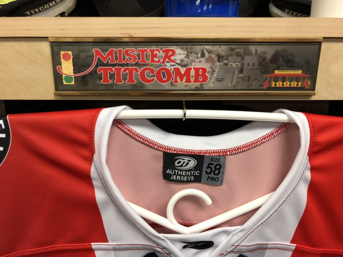 WheelingNailers's tweet photo. And the jerseys were hung in the lockers with care #BeOurNeighbor #misterrogers https://t.co/3ddkoPAWpV