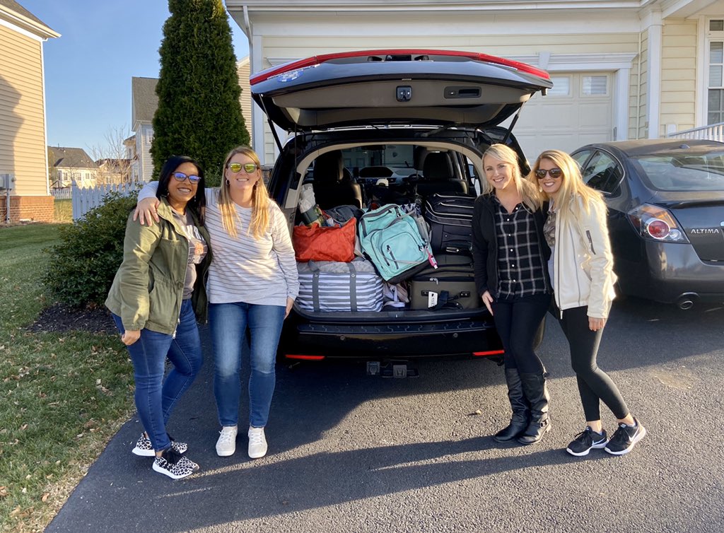 OBEStechnology's tweet photo. ... and we’re off! Are we @vste bound or moving to Roanoke?? #bagsfordays #vste2019 @MsRoss_CHES @swmarriott @SemiTseggai https://t.co/6QQvcipPtR