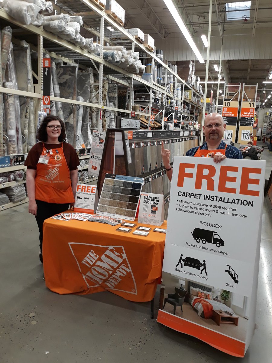 Stephanie and Paul ready to drive carpet today!! #4718rocks <a href="/rjmiller109/">Randy Miller</a> <a href="/JaySpencer0604/">Jay Spencer</a> @blkubes <a href="/JWilkesTHD4718/">Jwilkes</a>