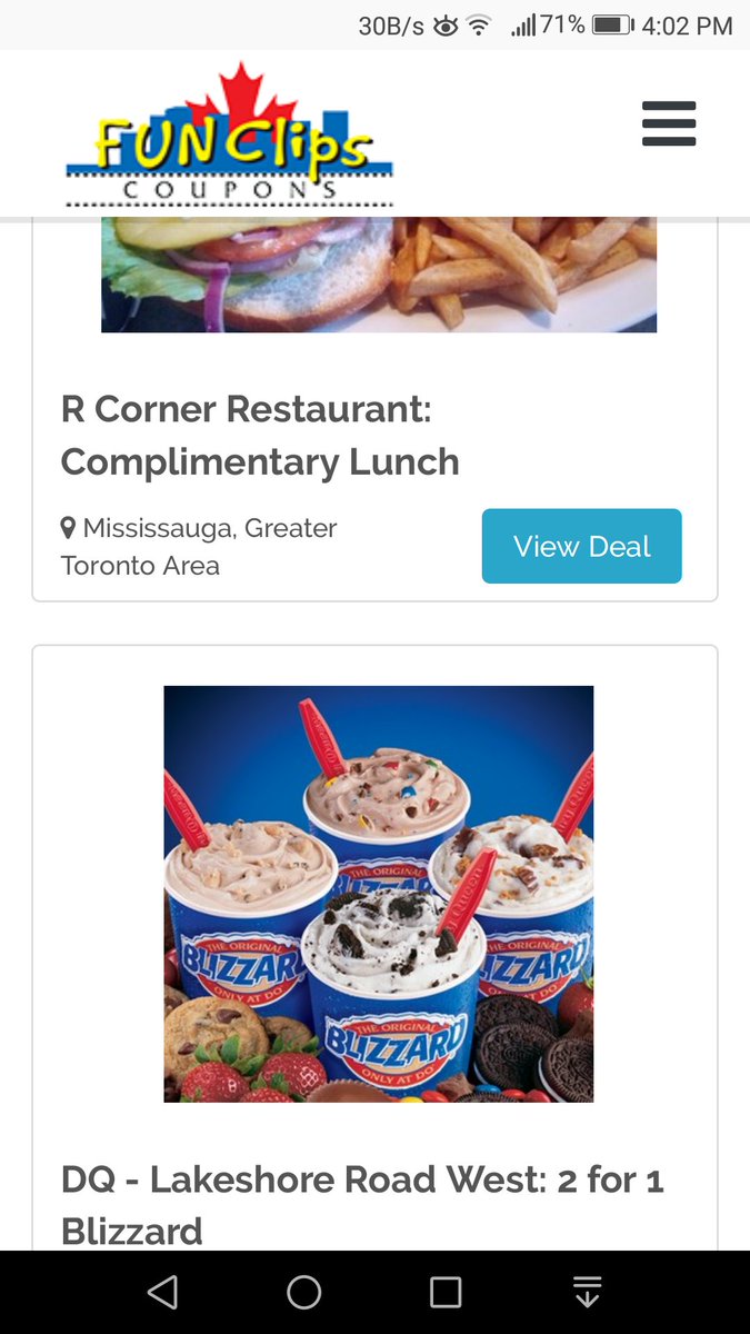 FunclipsDeals's tweet photo. 2020 Online Complete! For those paying attention, DQ Clarkson area, #Mississauga is posted &amp; ready to use. 2for1 banana split, Blizzard &amp; the Peanut Buster Parfait: https://t.co/4hxbn96MVW #Coupons #mobiledeals #savewithFunclips #sports for Kids #Charity fundraiser #Oakville https://t.co/1fEO3wkvlL
