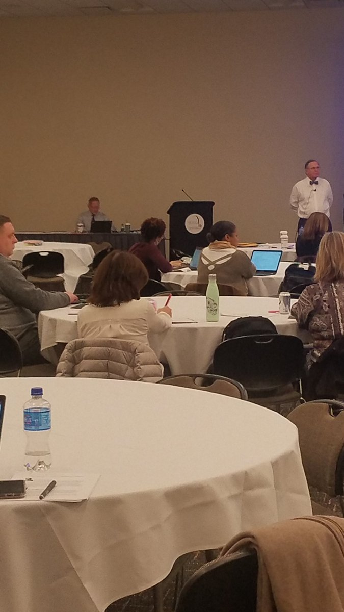 madonnapund's tweet photo. One of the BEST parts of attending Learning Forward is hearing from the experts.   Stopped host committee work to peek in on Guskey and Reeves and folks from Thinking Collaborative.#LearnFwd19 https://t.co/TOJhg8hJor