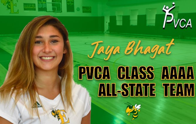 EmmausGirlsVB's tweet photo. Congratulations to Junior OH @jayabhagat17 for being named to the 2019 PVCA 4A All-State team. https://t.co/ldEiVKGCN1