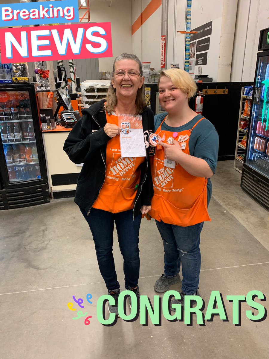 Angelo6550's tweet photo. 6989 wants to celebrate 🎊 our Cashier of the Month Jana for her excellent customer service and for always doing the right thing.  Thank you Jana for all you do. #THD6989 @jreed4401 @LMcmilian @milsonwheels55 @jmmarino76 @BoerneSchroeder https://t.co/weF7en78Ol