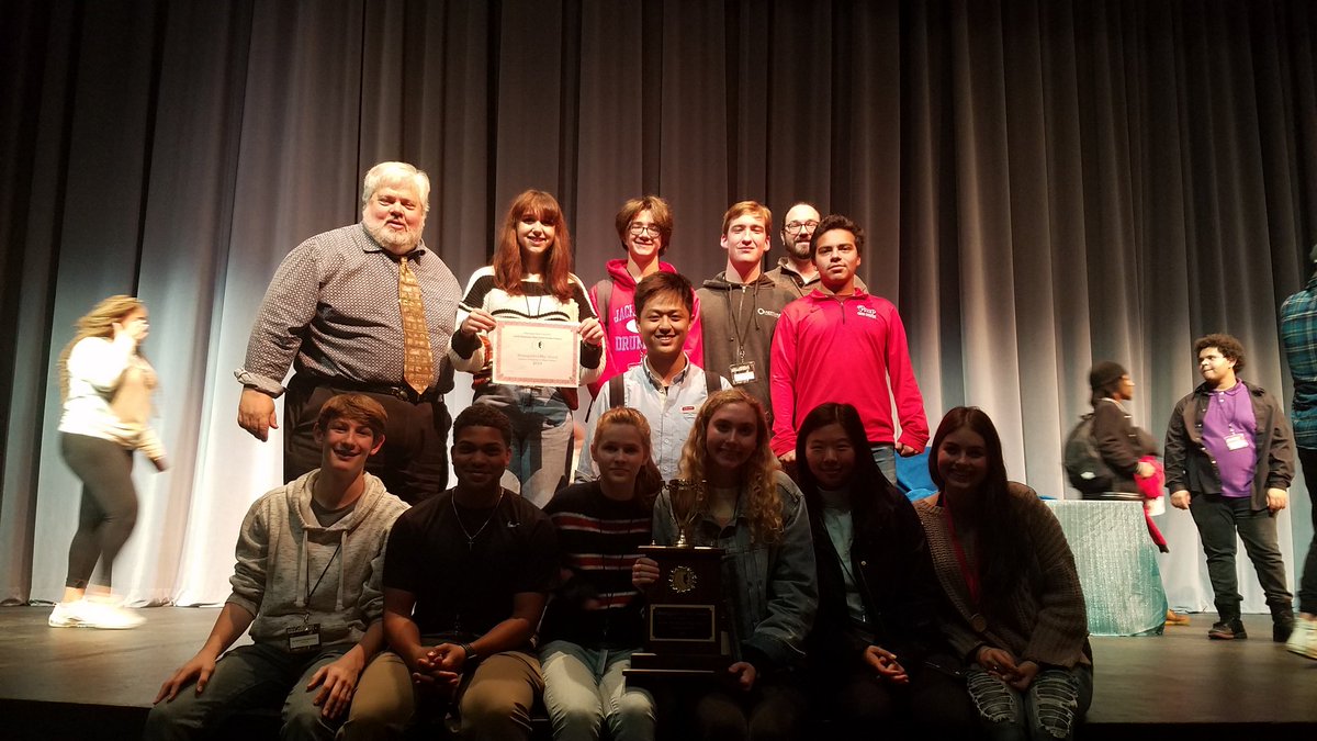 1dramacoach's tweet photo. Distinquised play awards and advancing to MTA. #Northmississippidramafestival https://t.co/GGntjLnQqD