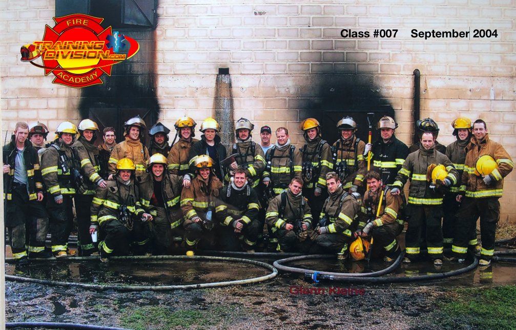 Our "James Bond" class #007 happened in September 2004.  If you've ever wanted to join the #firefighter family, almost all TrainingDivision.com students take the theory online while working full time followed by an amazing 2 week boot camp where you'll make friends for life.