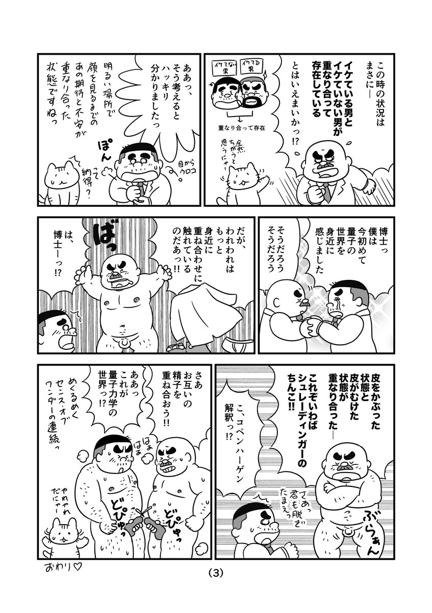あんどん丸 大人の学習まんが シュレーディンガーの猫って何じゃらほい 量子力学について分かりやすく解説した 大変ためになる まんがです 全３ページ