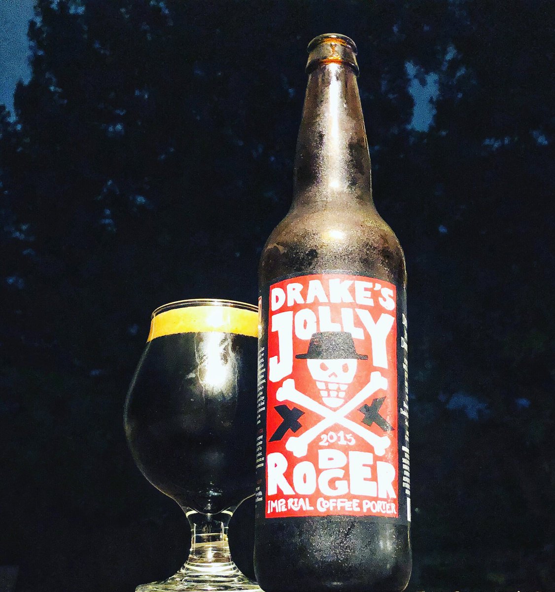 _CraftBeer's tweet photo. Held on to this for a while... this 2015 @DrakesBeer &amp; @HighwireCoffee #JollyRodger Imperial Coffee #Porter is perfect! I’ve had a few variations of this beer over the years and enjoyed every one of them! Cheers! 🍻

#Beer https://t.co/tKjNYP3E4s