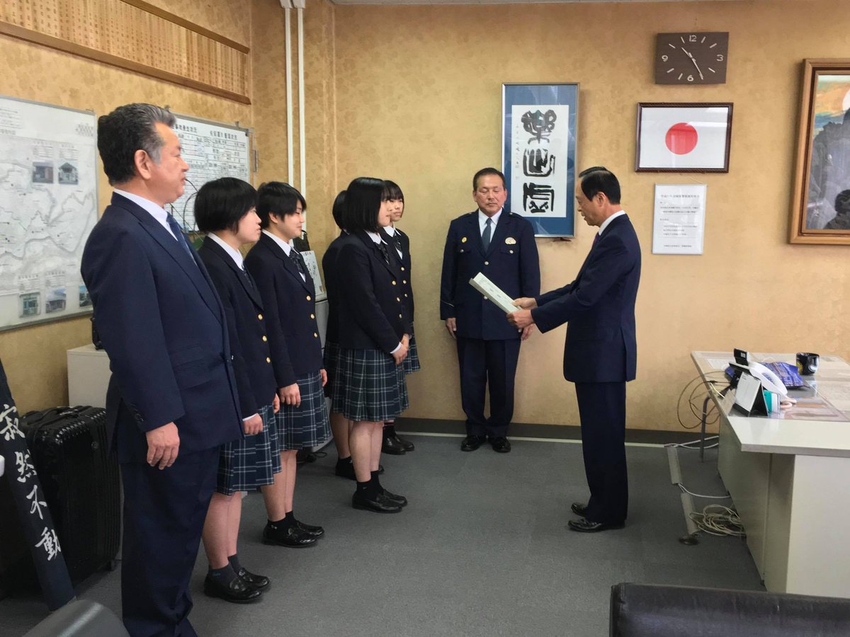 小川 一成 守谷高校剣道部の皆さんに感謝状を贈呈いたしました