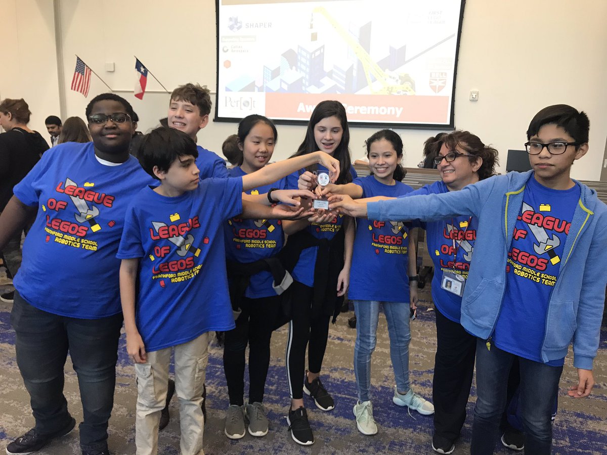 FMS_techTEACH's tweet photo. When team comes in 2nd place in what you consider the most important category - #FLLCoreValues!!! Way to go, @FMS_Plano @firstlegoleague robotics! Your teamwork won the day!! Congratulations!!! @AllenSTEAM @planoamy @melanieschulte4 @FMS_SFL_LM_PALS @ClarkPris @TrichTech https://t.co/2kvlW1Hayc