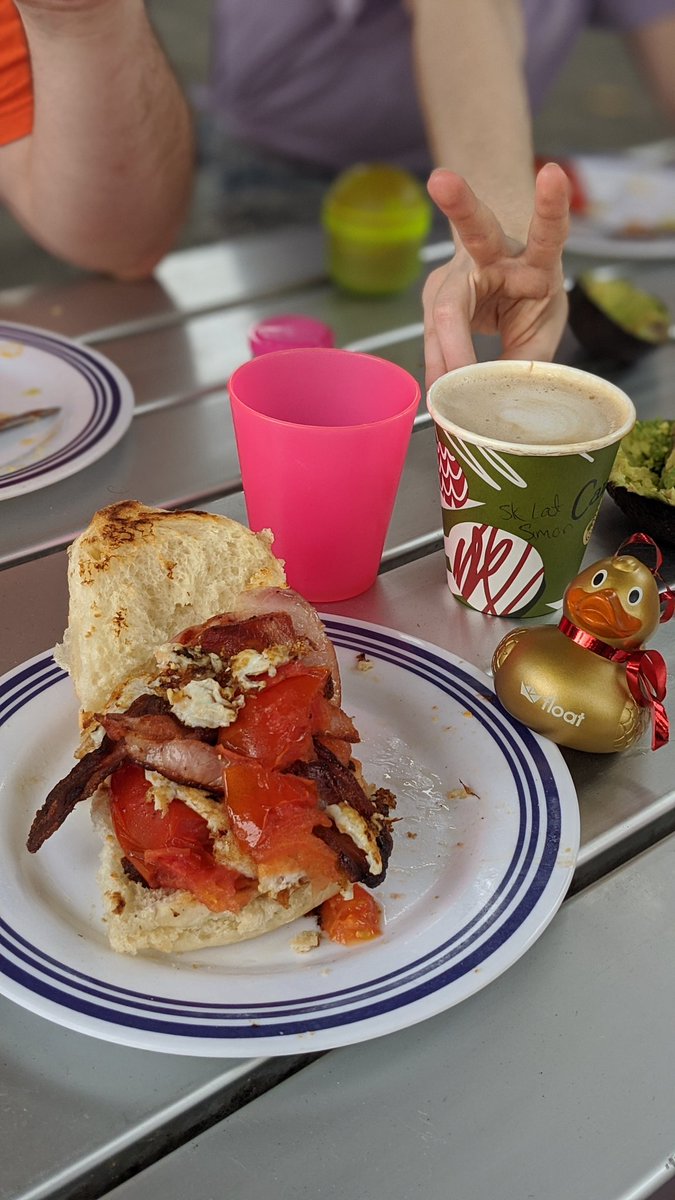 HeatherSmithAU's tweet photo. But before swimming the golden @FloatApp duckie enjoyed a BBQ breakie + good coffee from the surf club
#FloatMas https://t.co/L3msLzrX4d