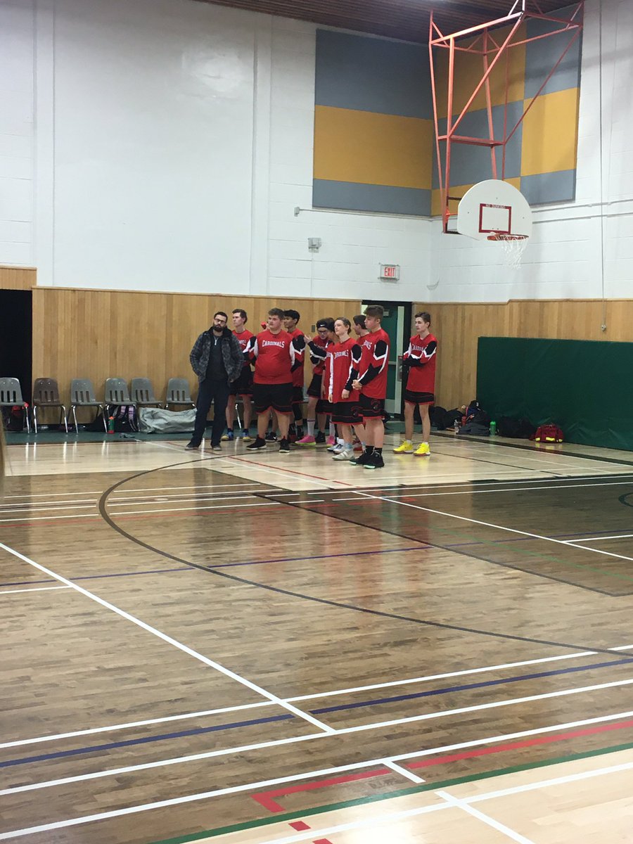 MisterGau's tweet photo. Boys up by 3 at half-time. Let’s Go Cards! @SABCatholic @SABAthletics https://t.co/xD9qFqs8Rs