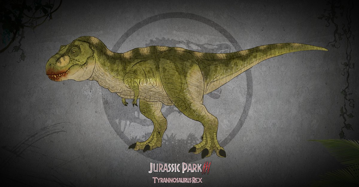 t rex jurassic park drawing