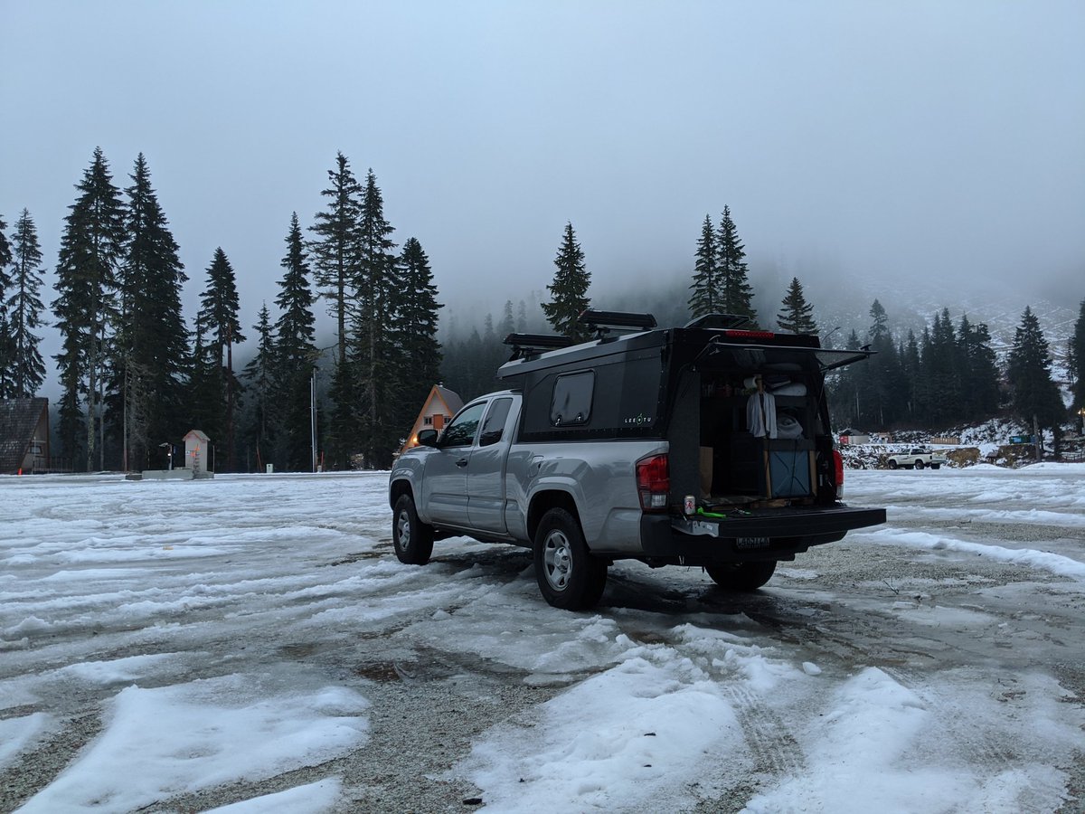 AndrewMilks's tweet photo. My best friend being damn cute! #vanlife #skiseason #coldcamping https://t.co/Z8TUPFlFDb
