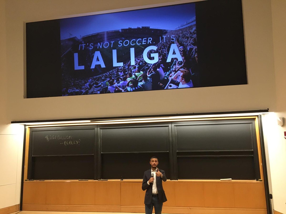 PUSC2019's tweet photo. CEO of LaLiga North America talking earlier about La Liga’s work in the US market. A true pleasure to hear from someone at the forefront of the soccer industry’s development - thank you @borisgartner ! https://t.co/GV8b60SxFE
