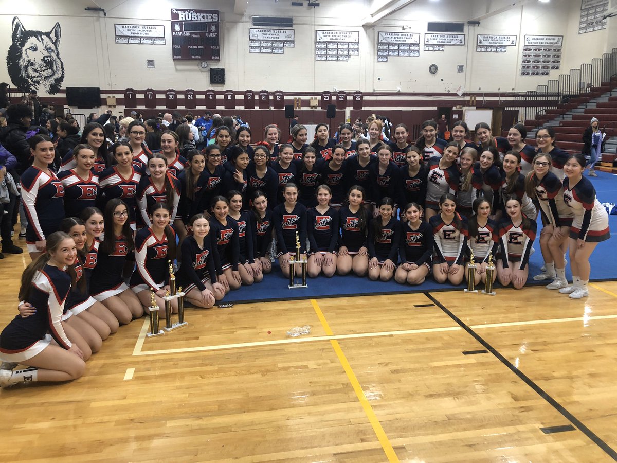 eagles_cheer914's tweet photo. Congrats to #EHSVC #EHSJVC &amp; #EMSMC for competing at the Harrison Competition today!    Varsity 
3rd Traditional 🥉
1st Game Day 🥇
JV
2nd Traditional 🥈
2nd Game Day 🥈
Modified 
1st Traditional 🥇
#eaglepride #weareeastchester 🦅 #birdistheword ❤️💙 @ehs_eaglenation https://t.co/jTFpiewH7o