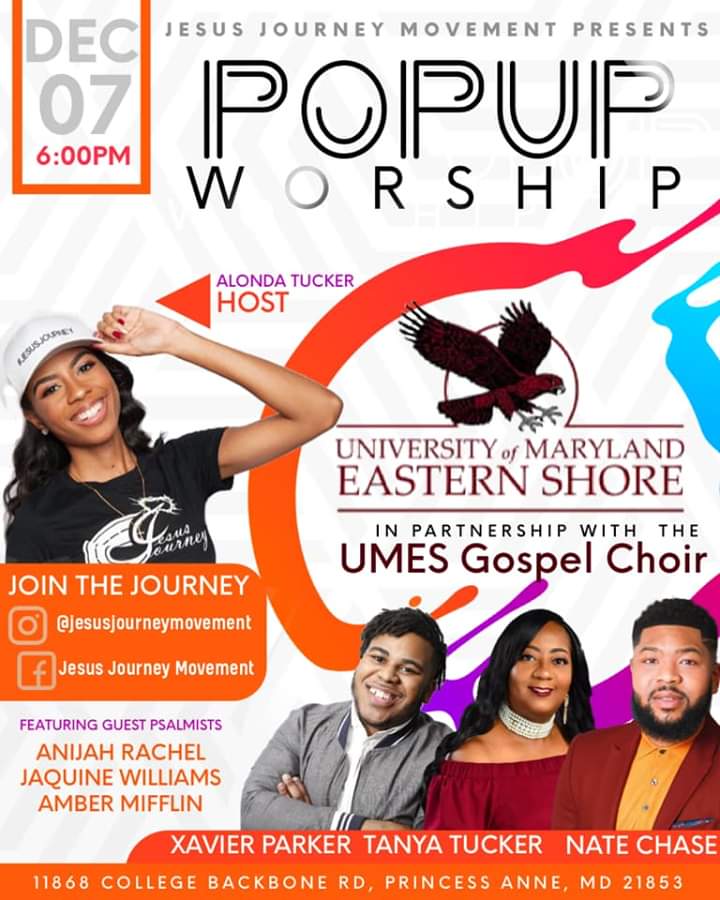 GospelChoirUMES's tweet photo. #UMES Tonight we're having our Night of Worship! Come out and worship with us to get your mind off of Final Exams for the night. #JESUSJourneyMovement #UMESGC @UMESNews @UMESHawks https://t.co/kNPJqWdj2G