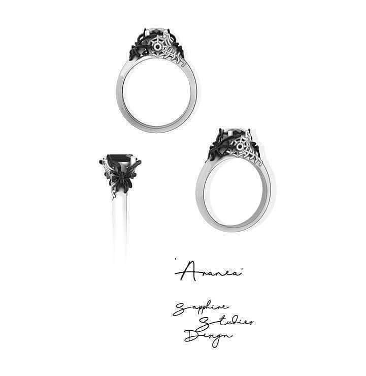 sapphirestudio9's tweet photo. ‘Aranea’ natural black diamond spider ring sketch 🕷️ View 'Aranea' - https://t.co/OjnGgmQxEH

#sapphirestudios #sapphirestudiosdesign #spiderring https://t.co/JYwvWDVOKo