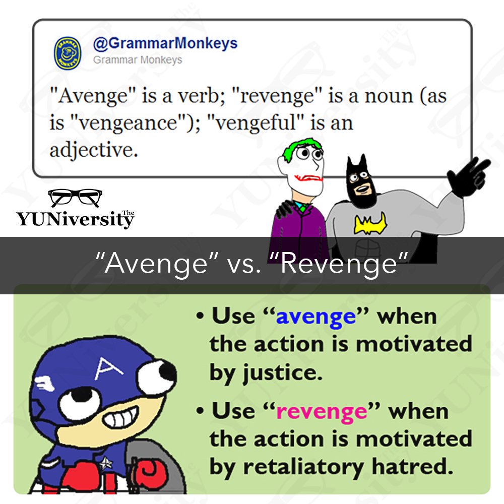 Revenge vs. Avenge