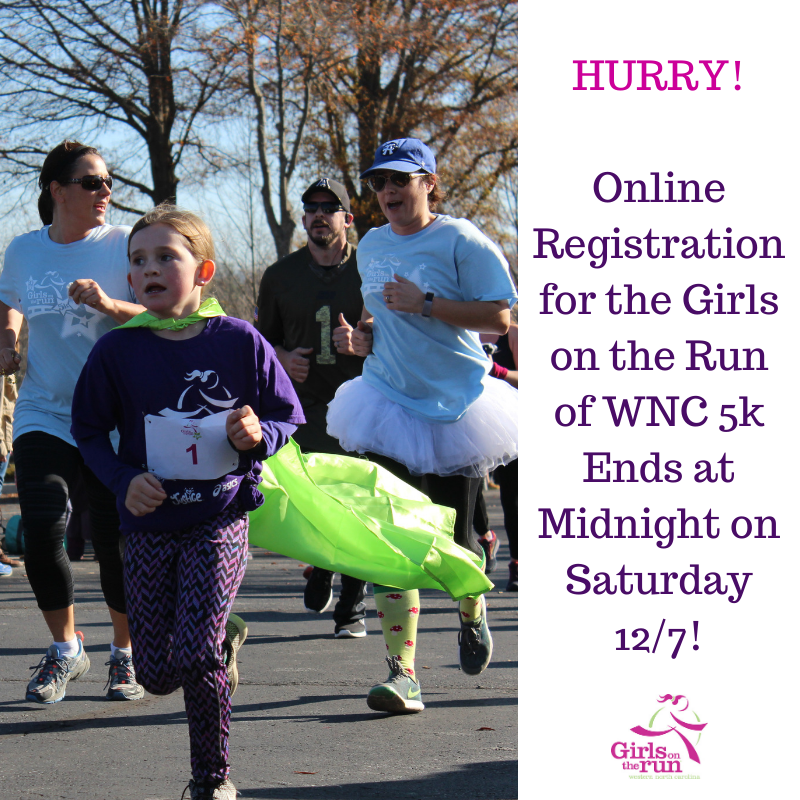 Girls on the Run WNC (@gotrwnc) on Twitter photo Come out to the #GirlsontheRun of WNC 5k tomorrow morning at 10am at <a href="/ShopAsheville/">ShopAsheville</a> to support empowering young girls in our local community! Register now for before the price goes up for in-person registration tomorrow. gotrwnc.org/5k #avlnews Come out to the #GirlsontheRun of WNC 5k tomorrow morning at 10am at <a href="/ShopAsheville/">ShopAsheville</a> to support empowering young girls in our local community! Register now for before the price goes up for in-person registration tomorrow. gotrwnc.org/5k #avlnews
